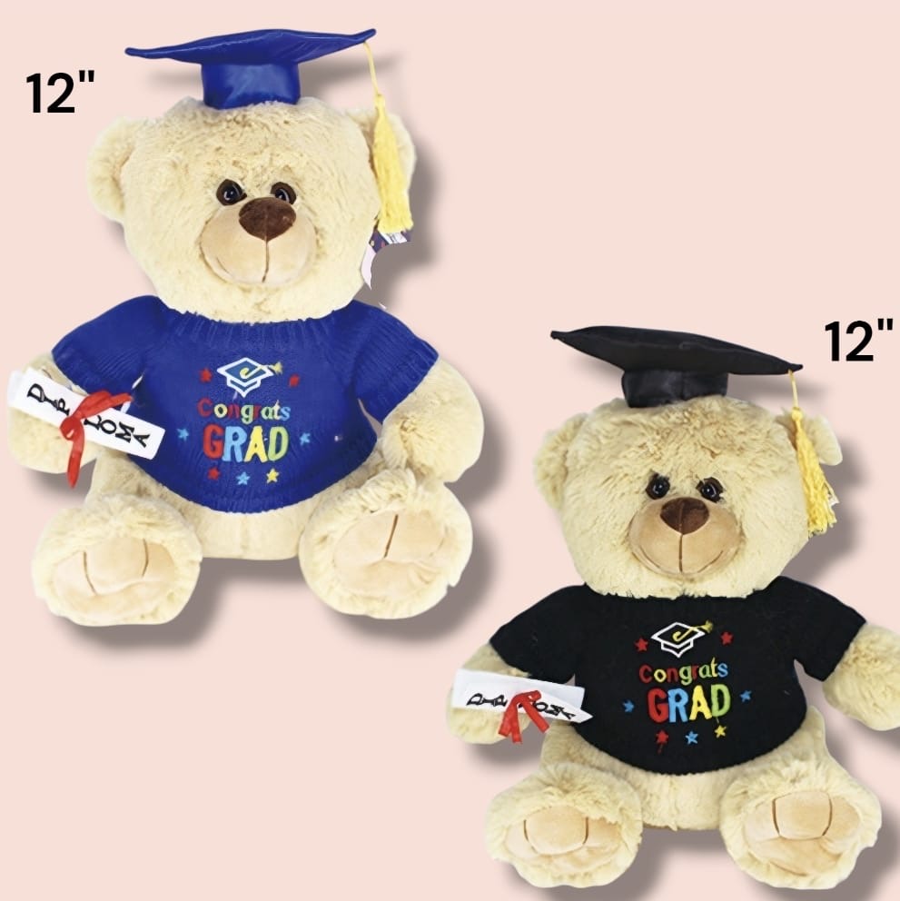 12” Graduation Bear