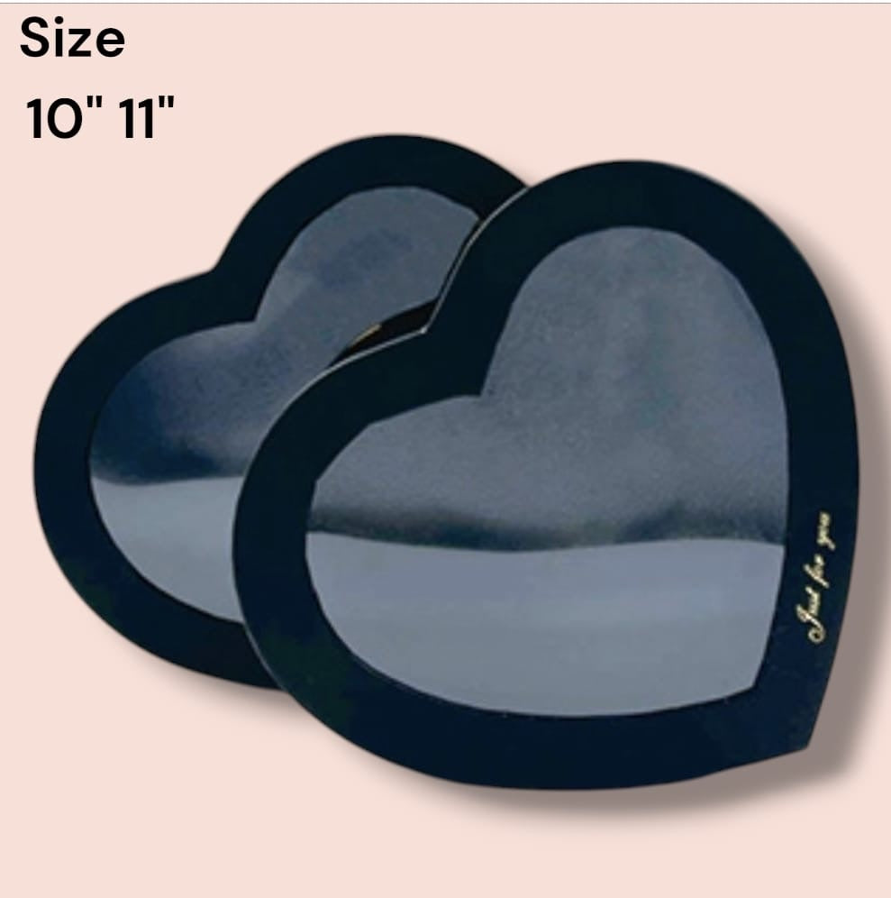 2pc heart box-black
