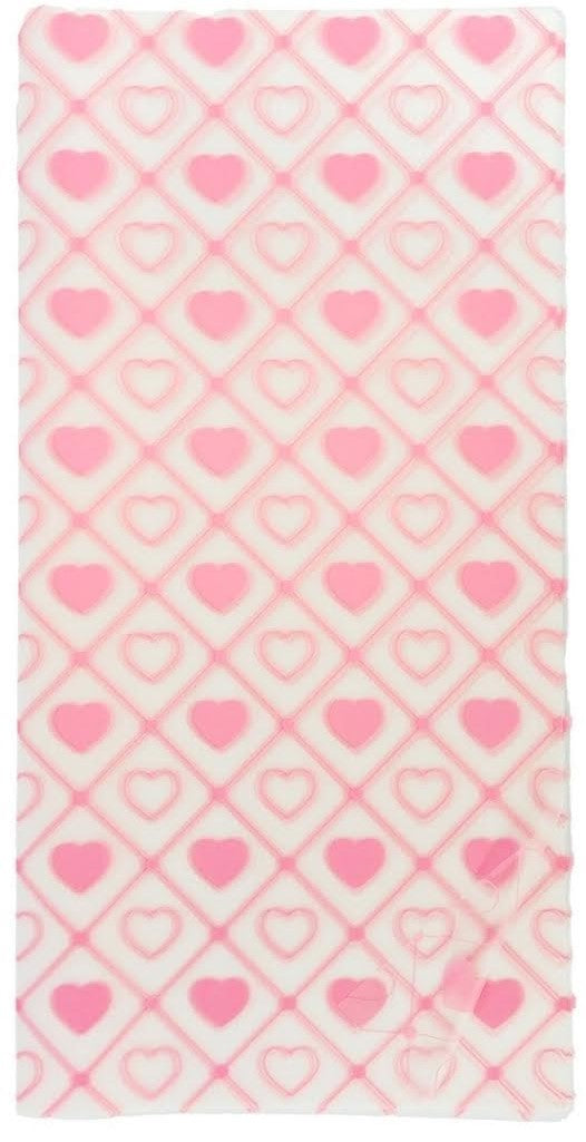 HEART TRANSPARENT FLORAL PAPER