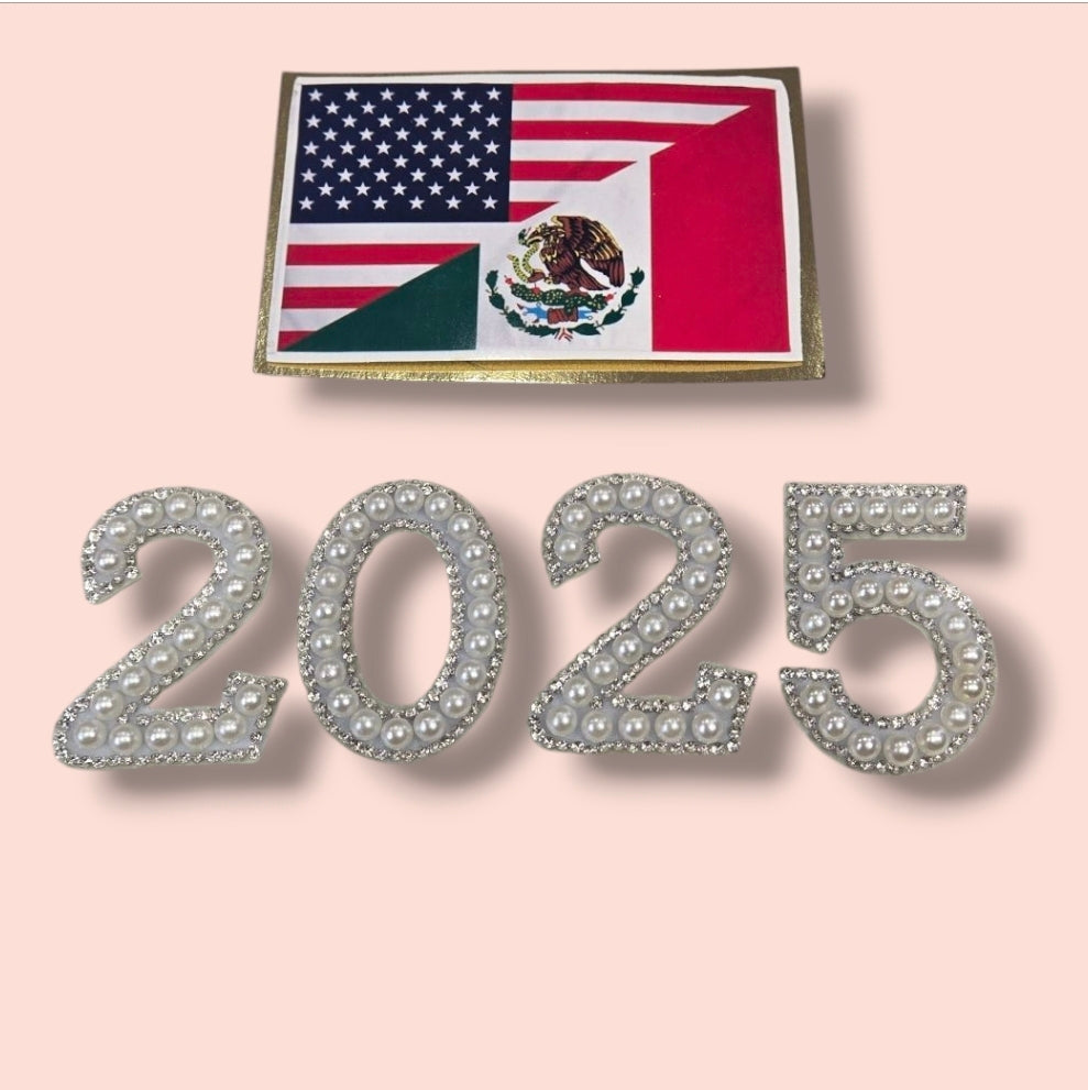 USA/MEXICO graduation Topper set