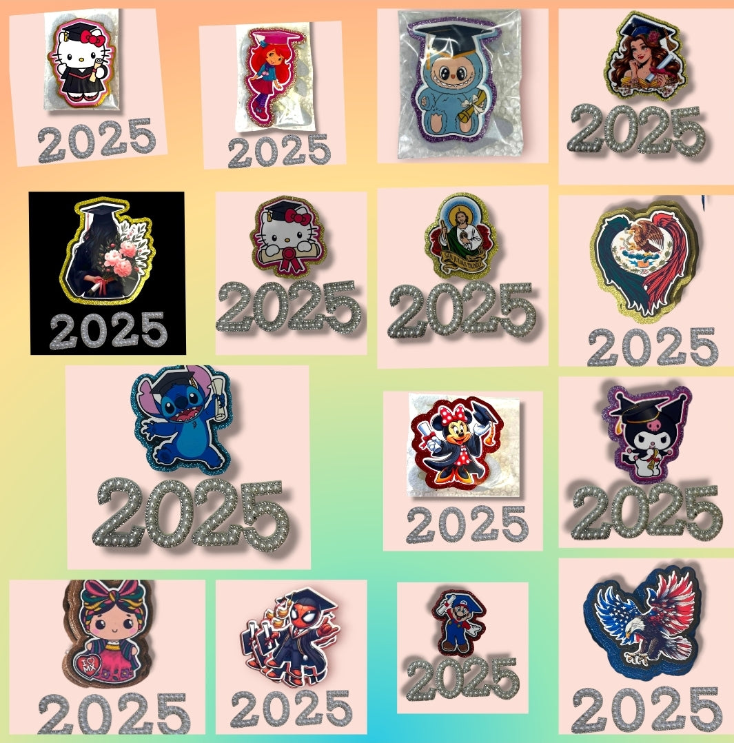 12 sets-Mix bundle 2025 graduation topper