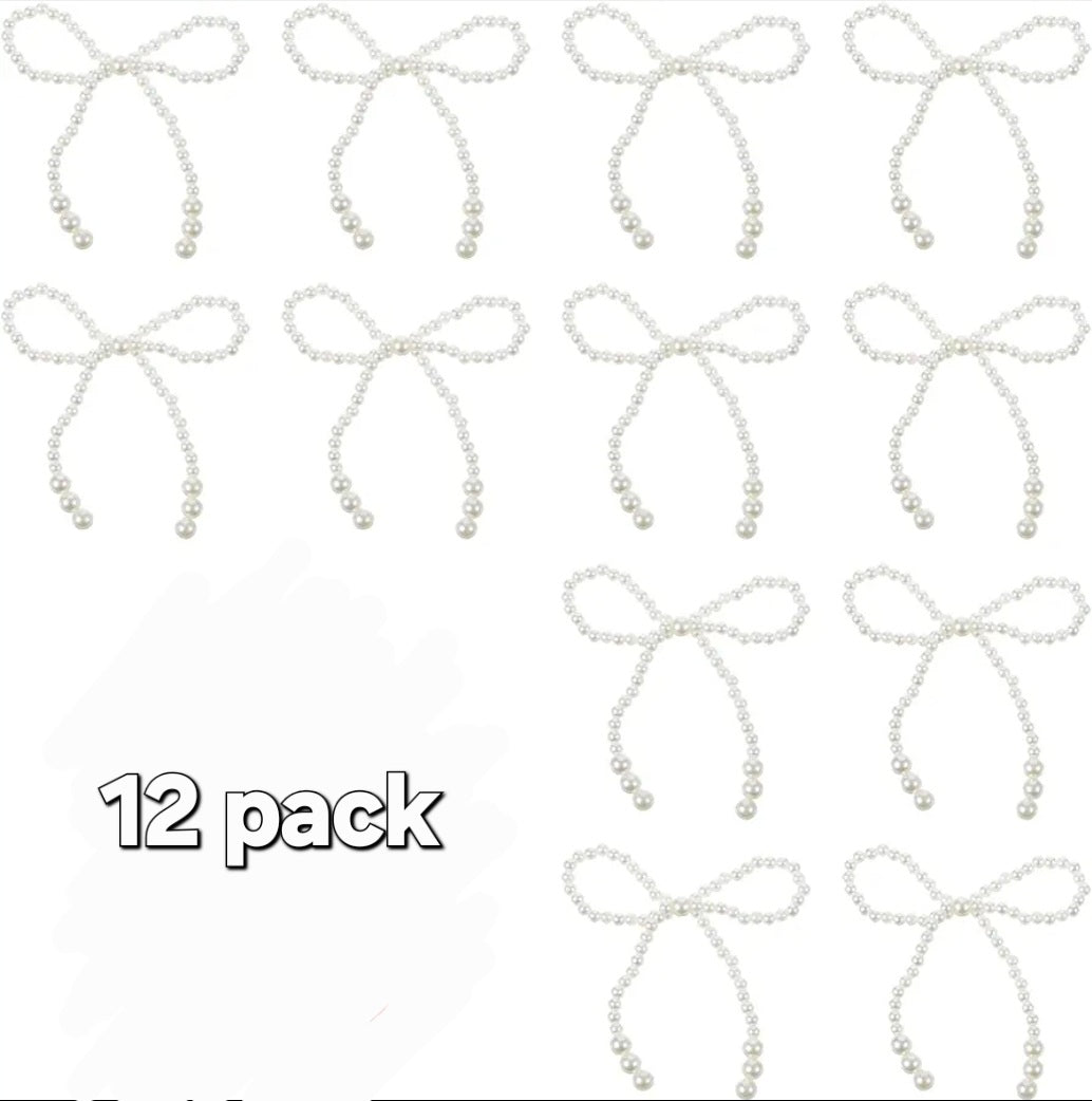 12pc pearl Bow.