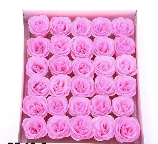 Pink glitter roses