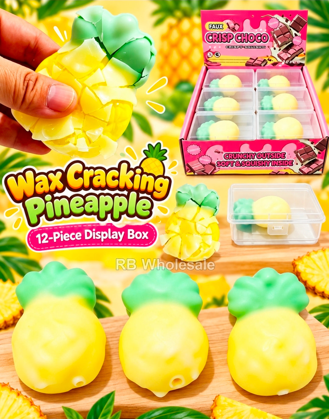 12PC WAX CRACKING  Pineapple 🍍