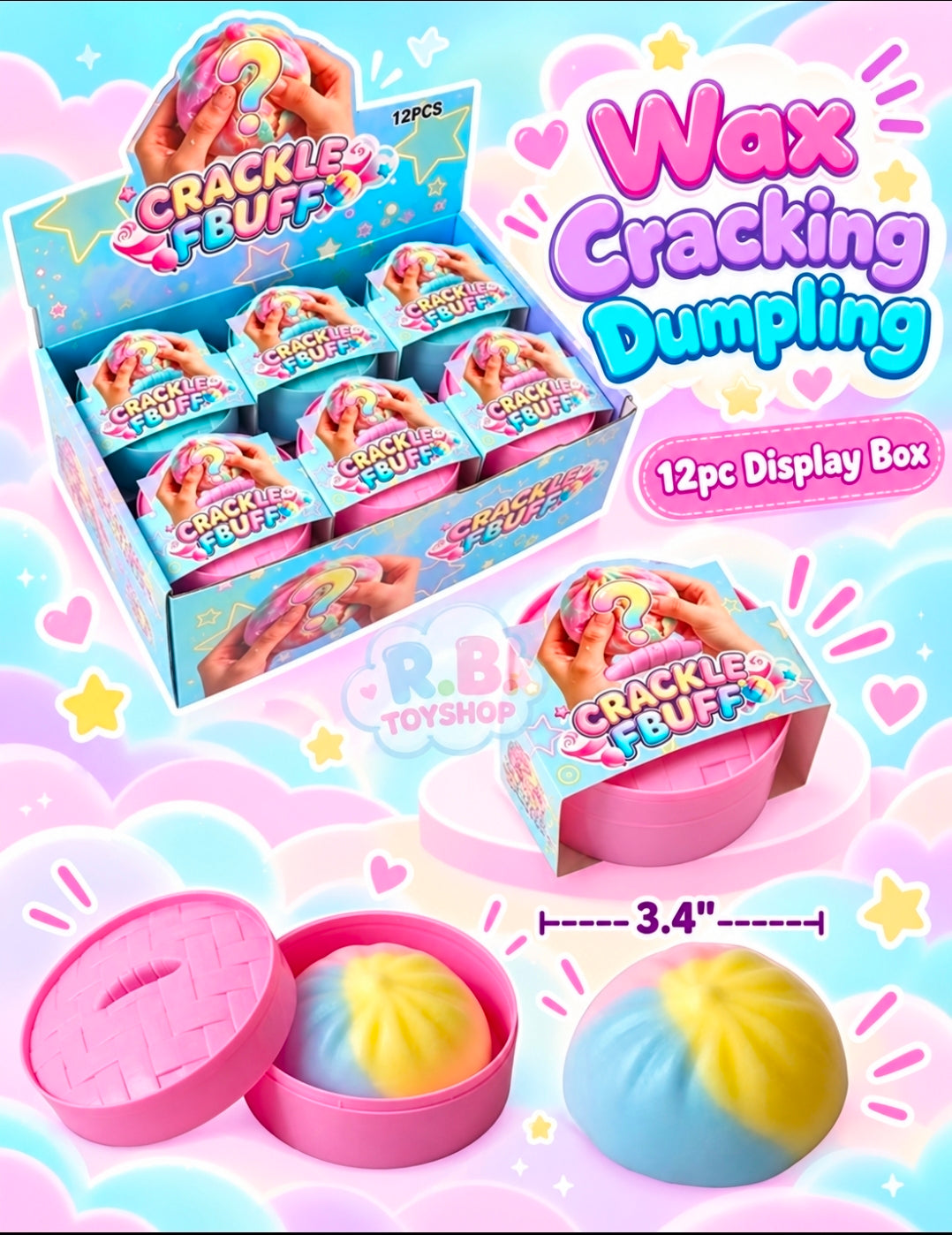 12PC Wax Cracking Dumplings