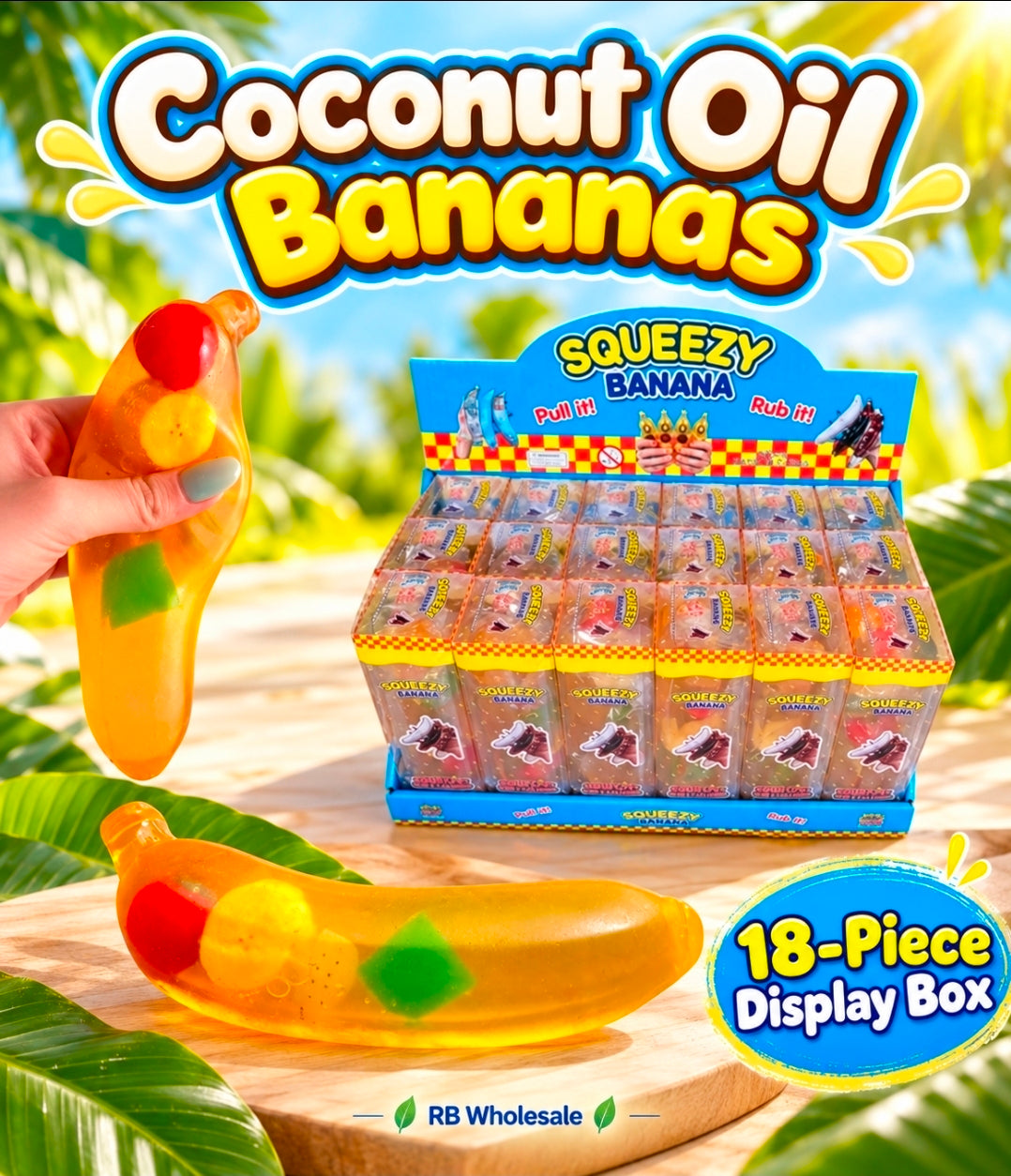 18PC Coconut Oil Fruit Bananas 🍌