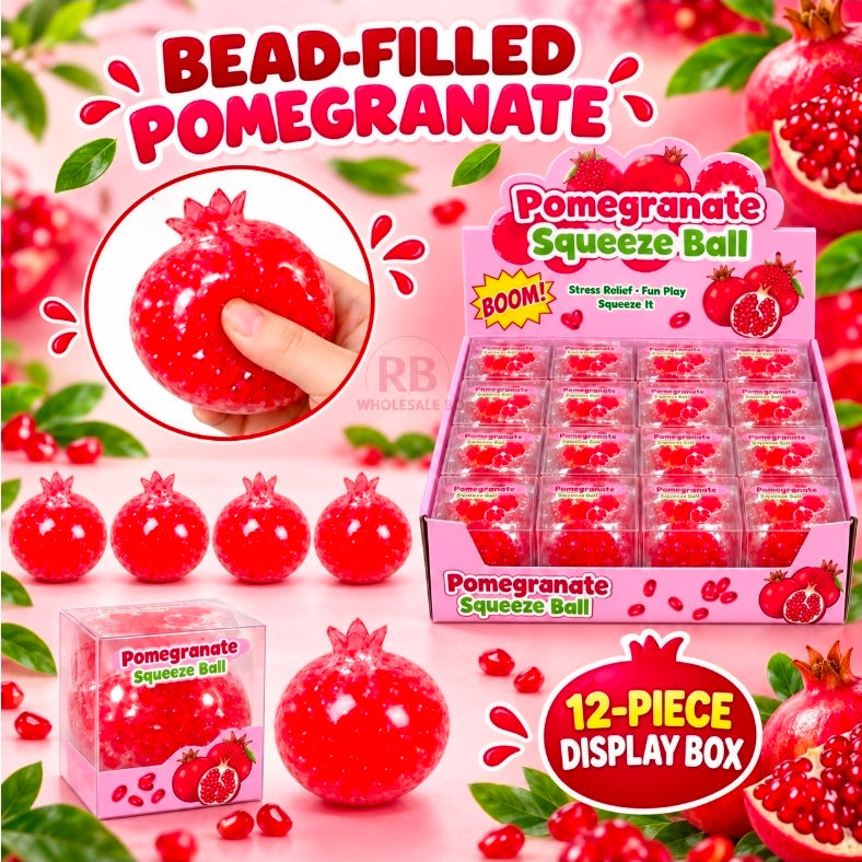 12PC BEADS FILLED POMEGRANATE