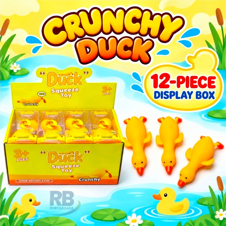 12PC  CRUNCHY YELLOW DUCK