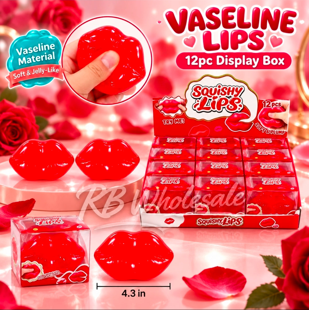 12PC RED VASELINE LIPS 💋