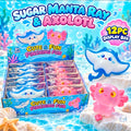 12PC Mix Sugar Axolotl & Manta Ray