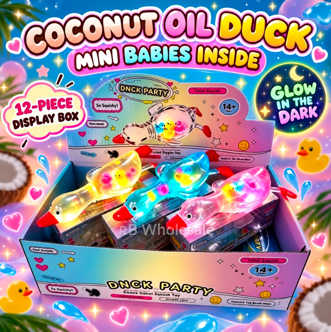 12pc Coconut Oil Glow in the Dark Duckies