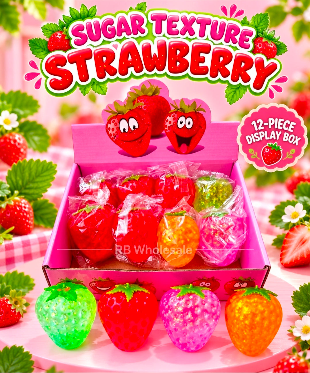 12pc Sugar Strawberry 🍓