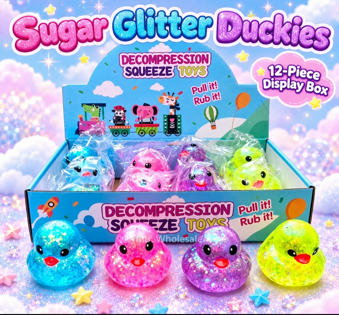 12pc Sugar Glitter Duck