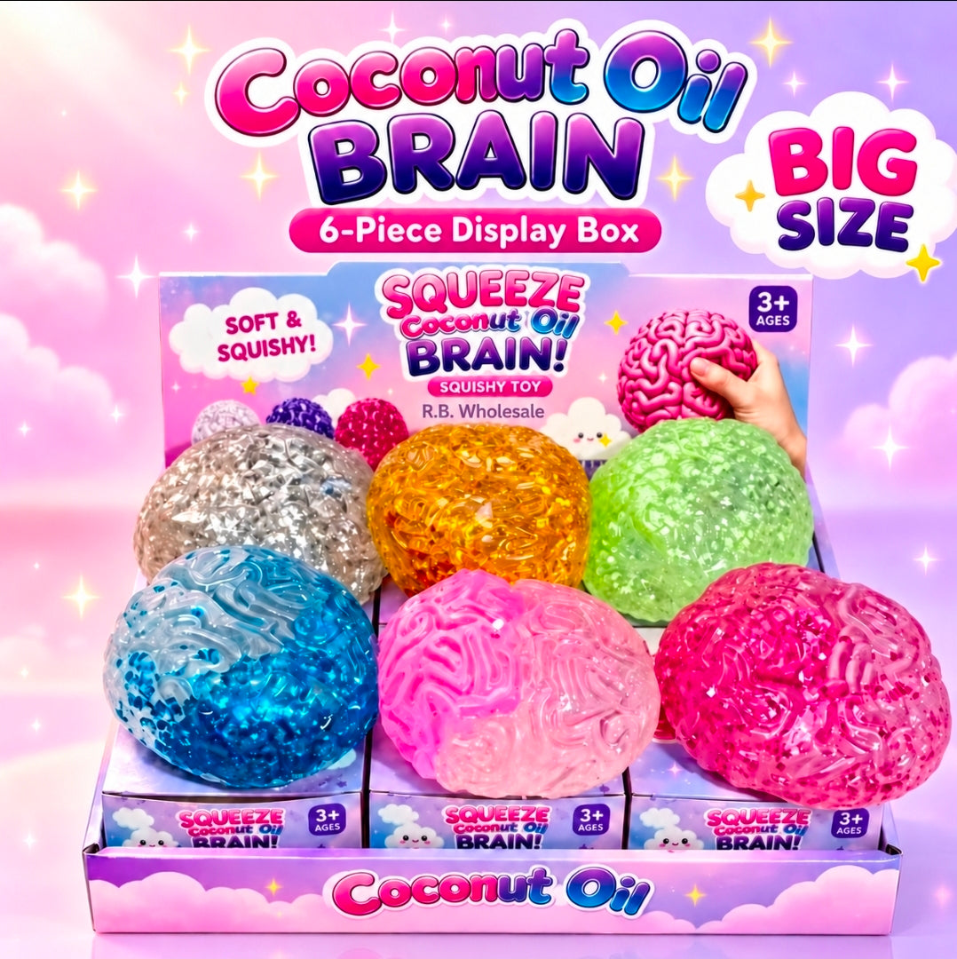 6PC Coconut Oil Brain 🧠