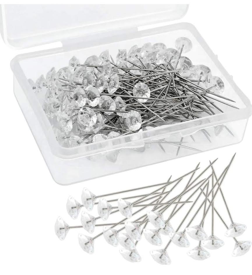 100pc-DIAMOND PINS