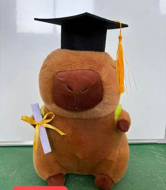 16”big Graduation capybara