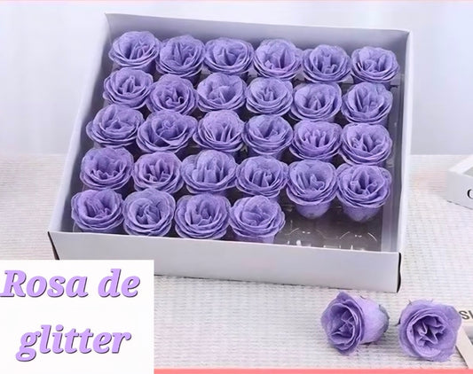 Light purple-Glitter Rose