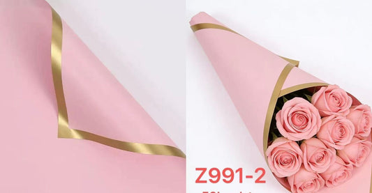 Pink & Gold floral papel