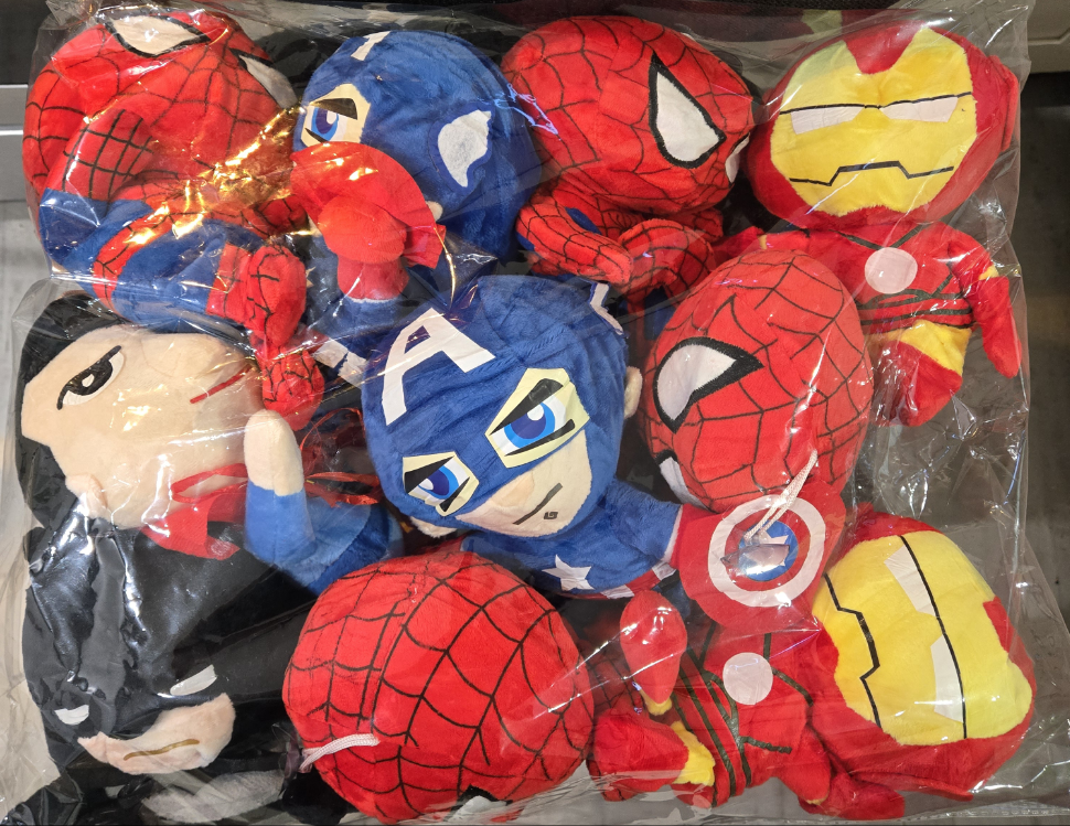 10pc-superhero plush 8"