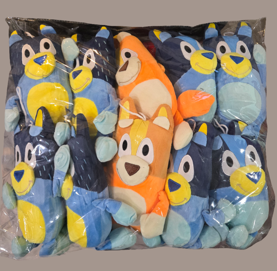 10pc bluey & bingo mix plush-10"