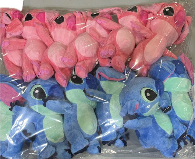 BLUE & PINK STICH 10PC PACK PLUSHIE