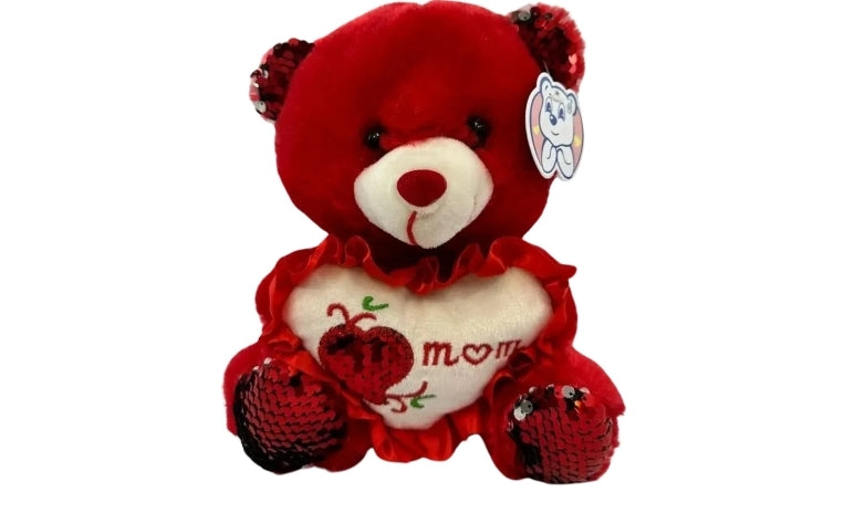 3PC-MOM PLUSH BEAR WITH HEART