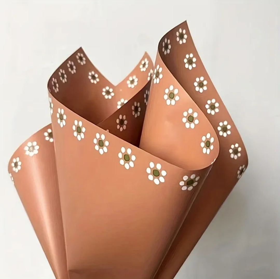 BROWN BARRO FLORAL PAPER