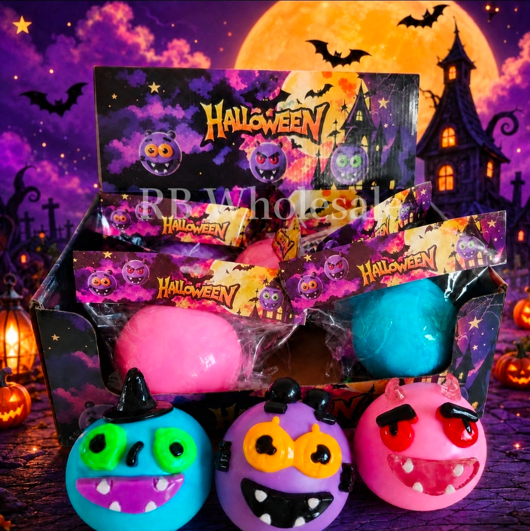 10pc Halloween Face Ball