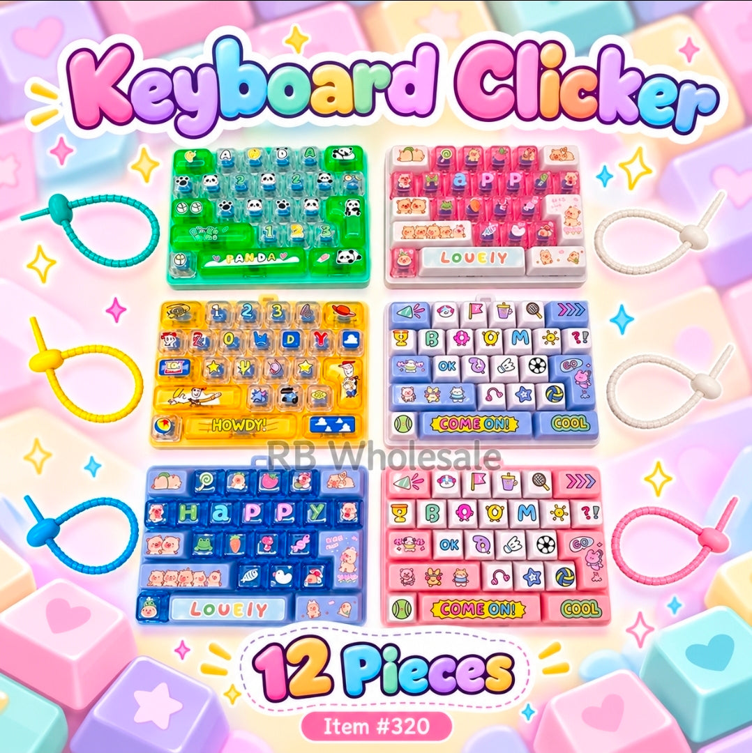 12PC Big Keyboard Clicker (#320)