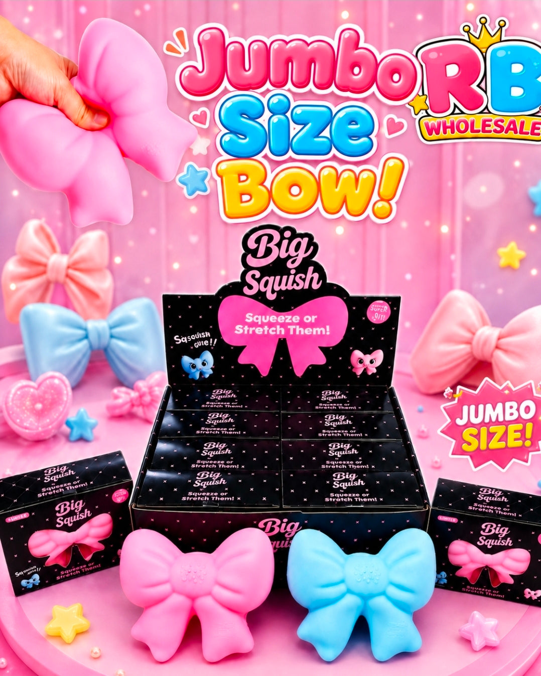 8PC Squishy Bow