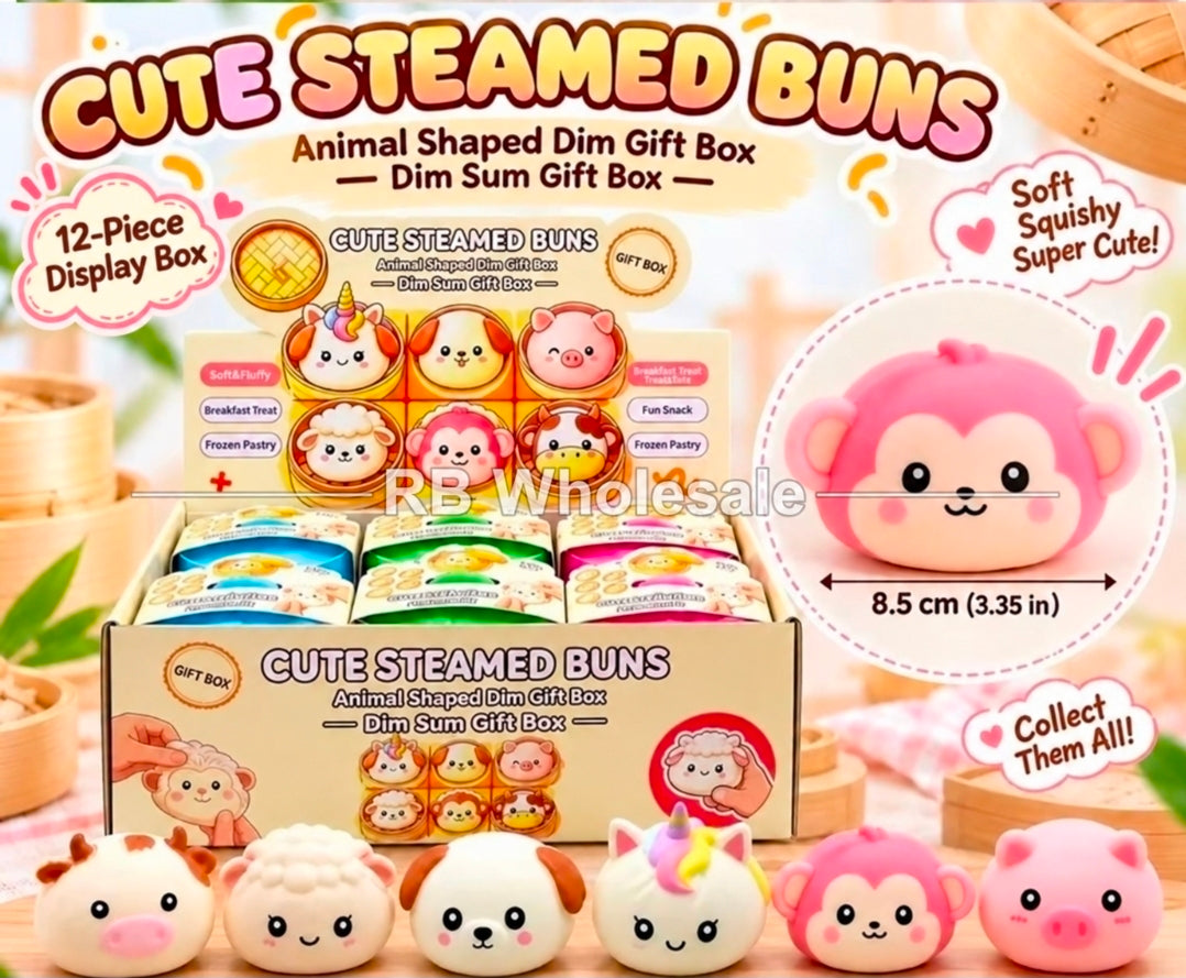 12PC Crunchy Animal Bun