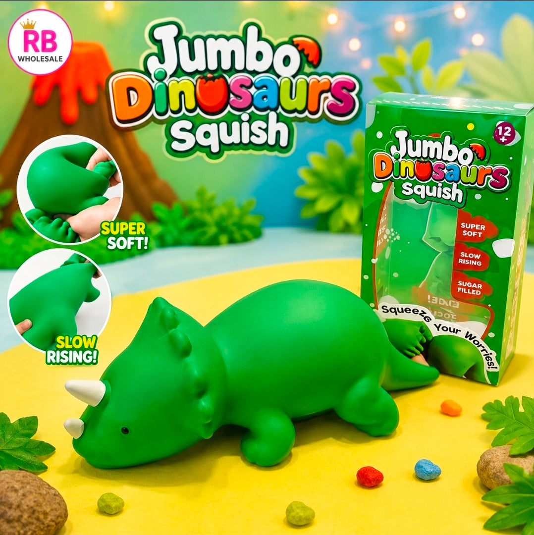3pc Jumbo Green Dinosaur