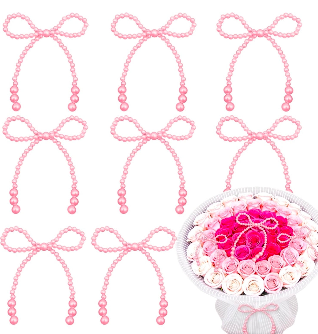 12pc pearl Bow.