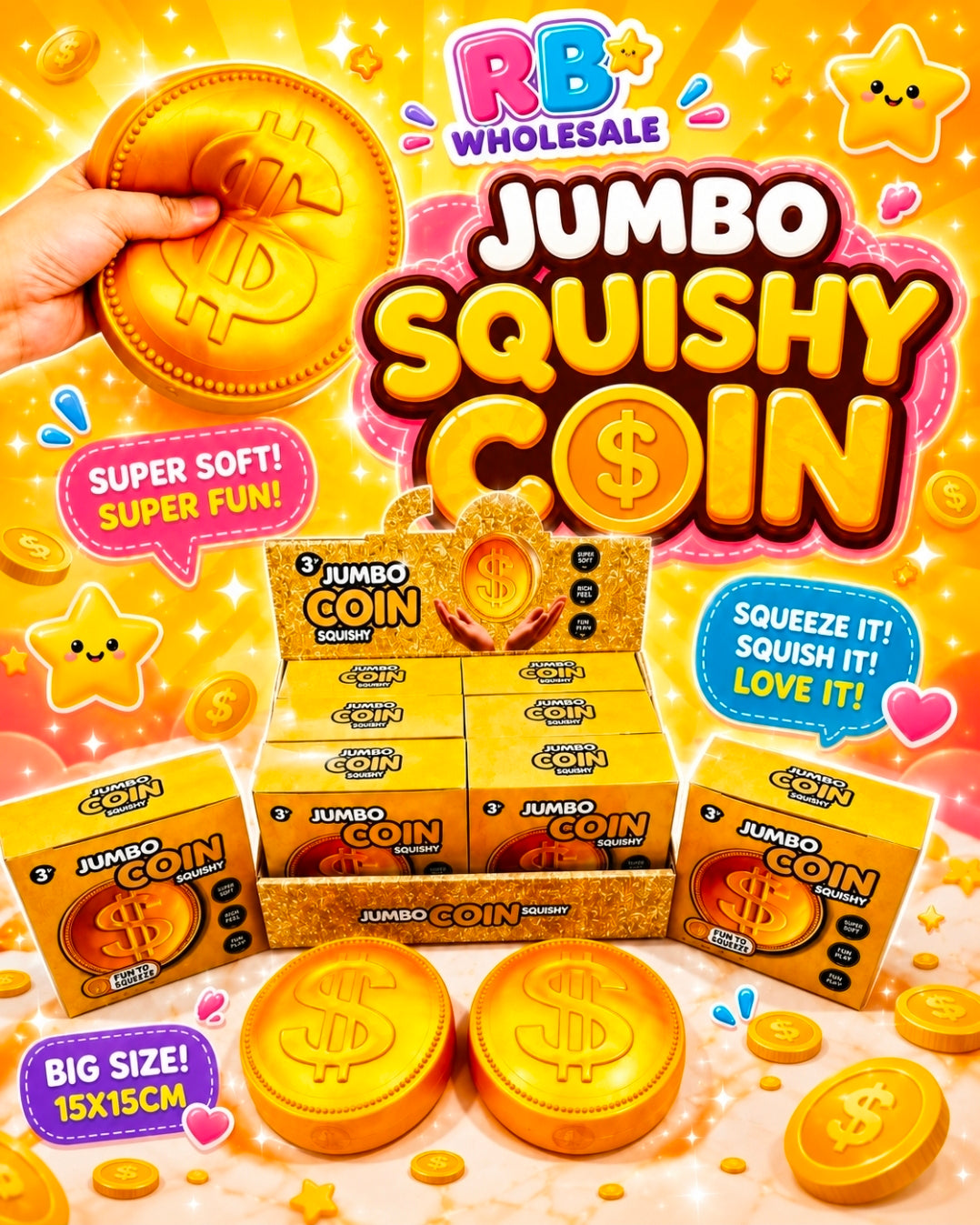 6PC Gold Coin Display