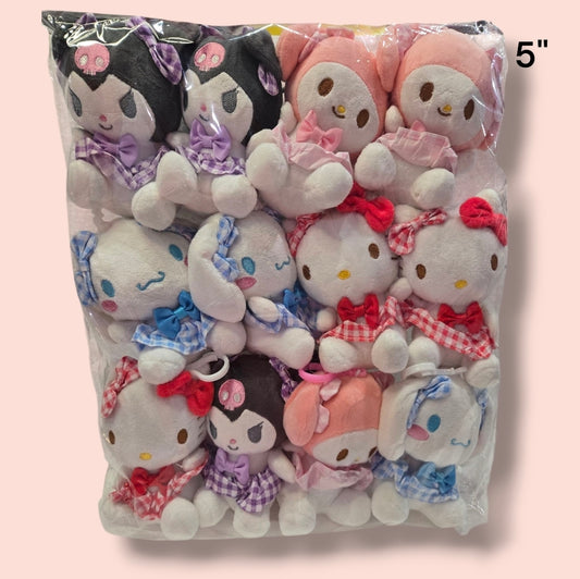 12pc-Kitty and friend Keychain