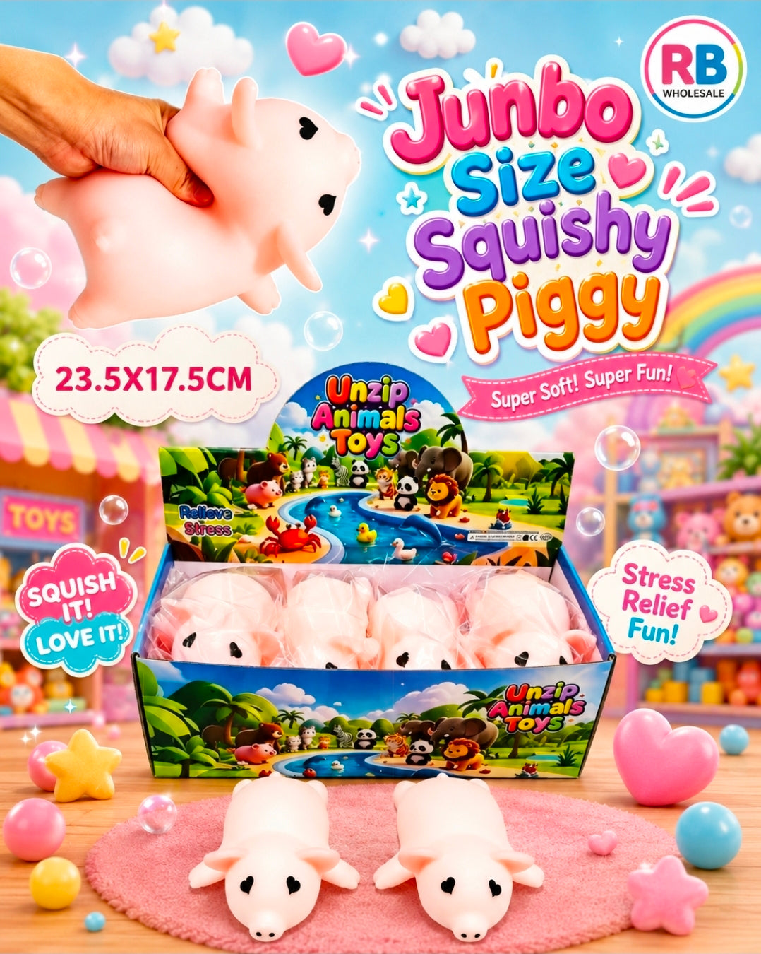 8Pc Jumbo size Piggy 🐷