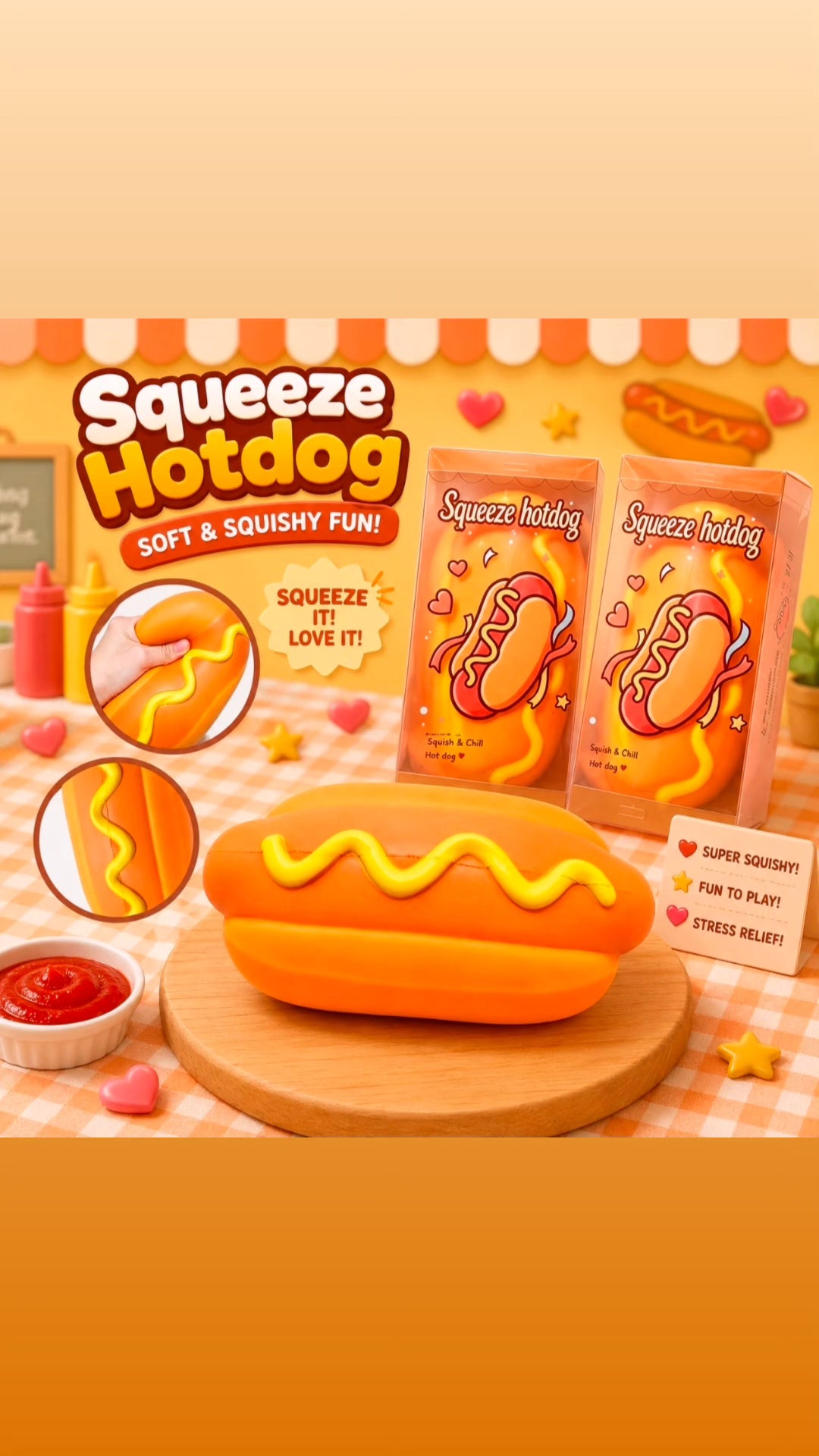 3pc jumbo squeeze hotdog