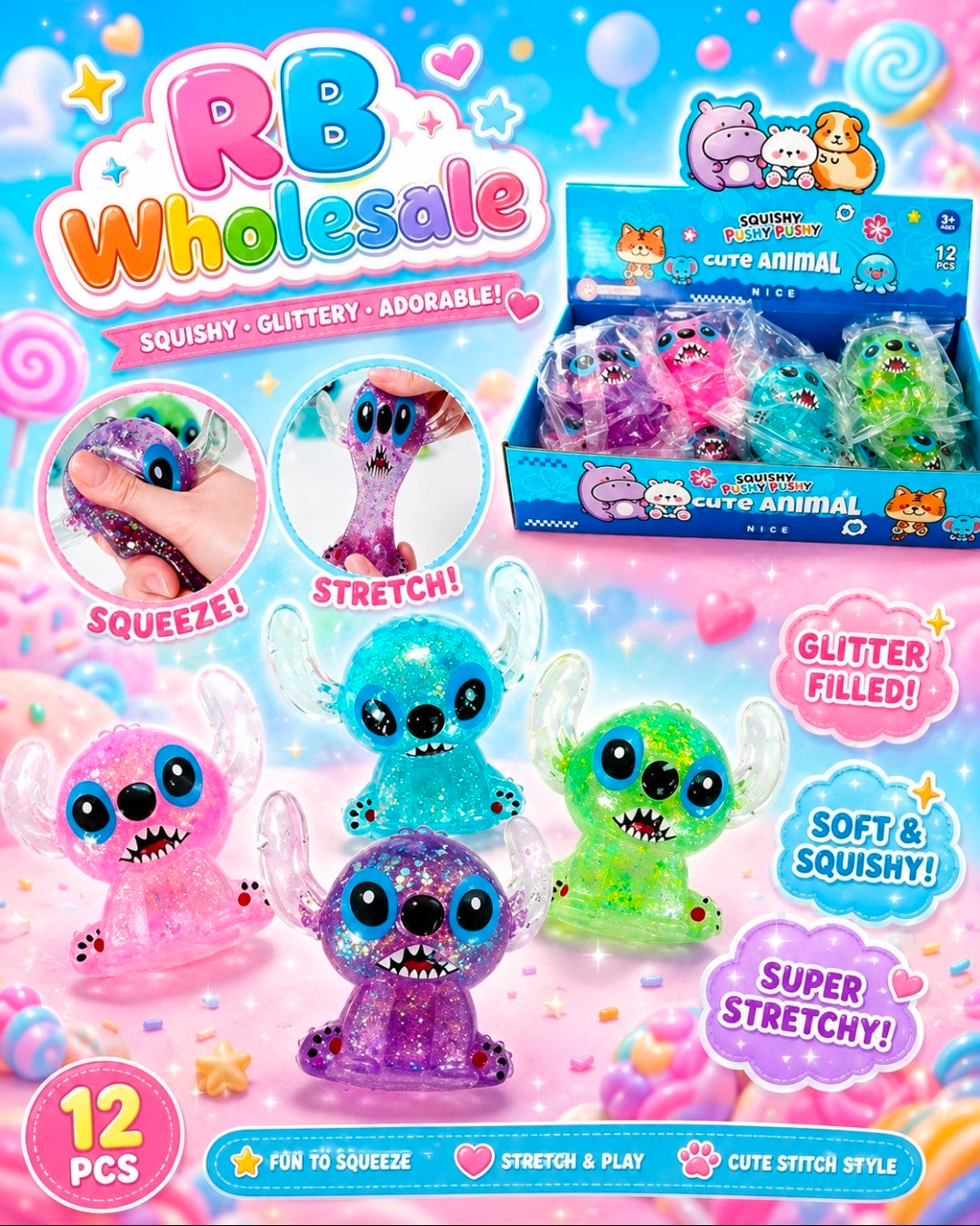 12pc Alien 👽 squishy