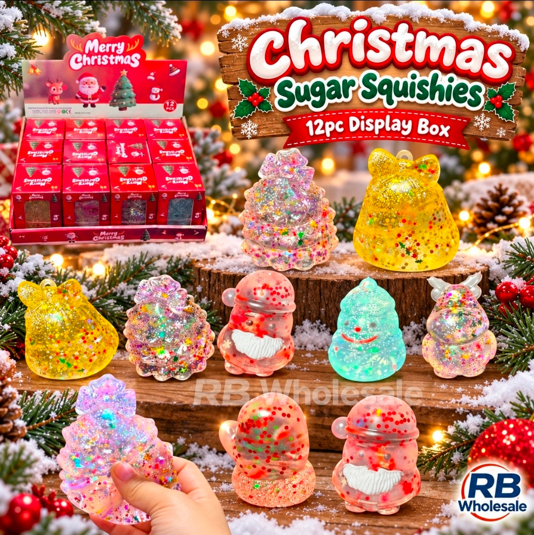 12PC Christmas Mix Sugar Squishys