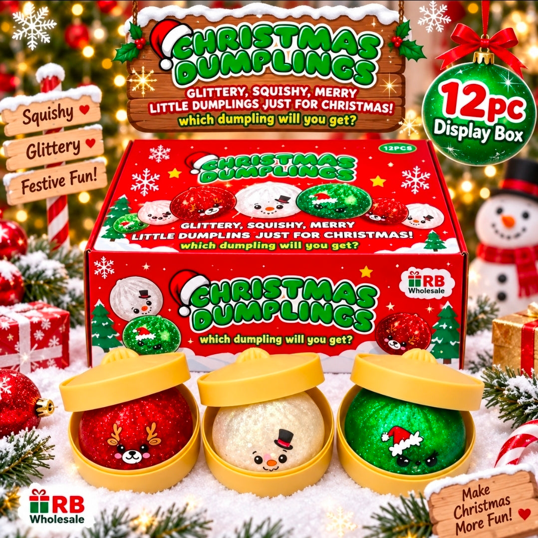 12pc Glitter Christmas Bun