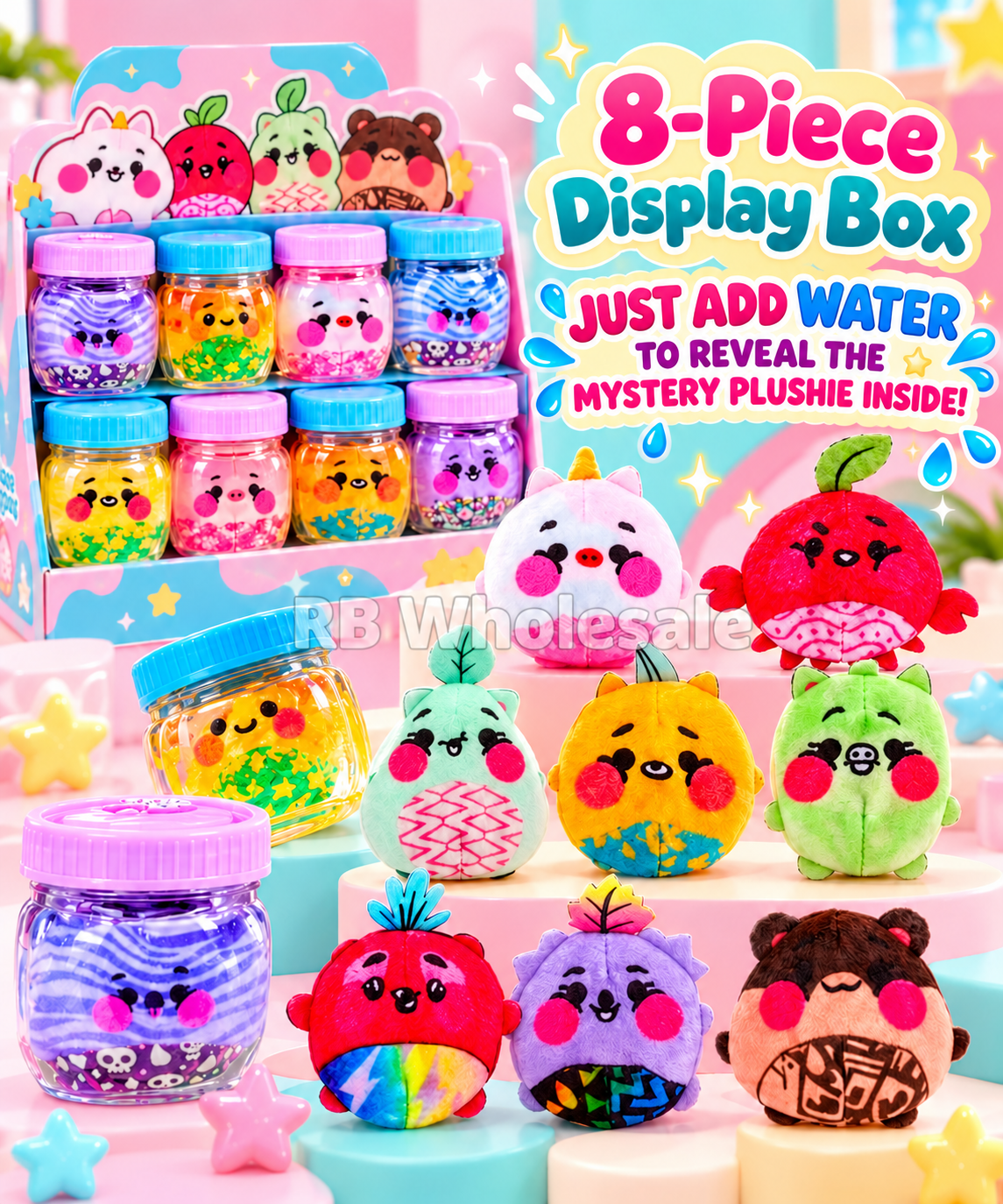 8PC Magic Mystery Water plushie