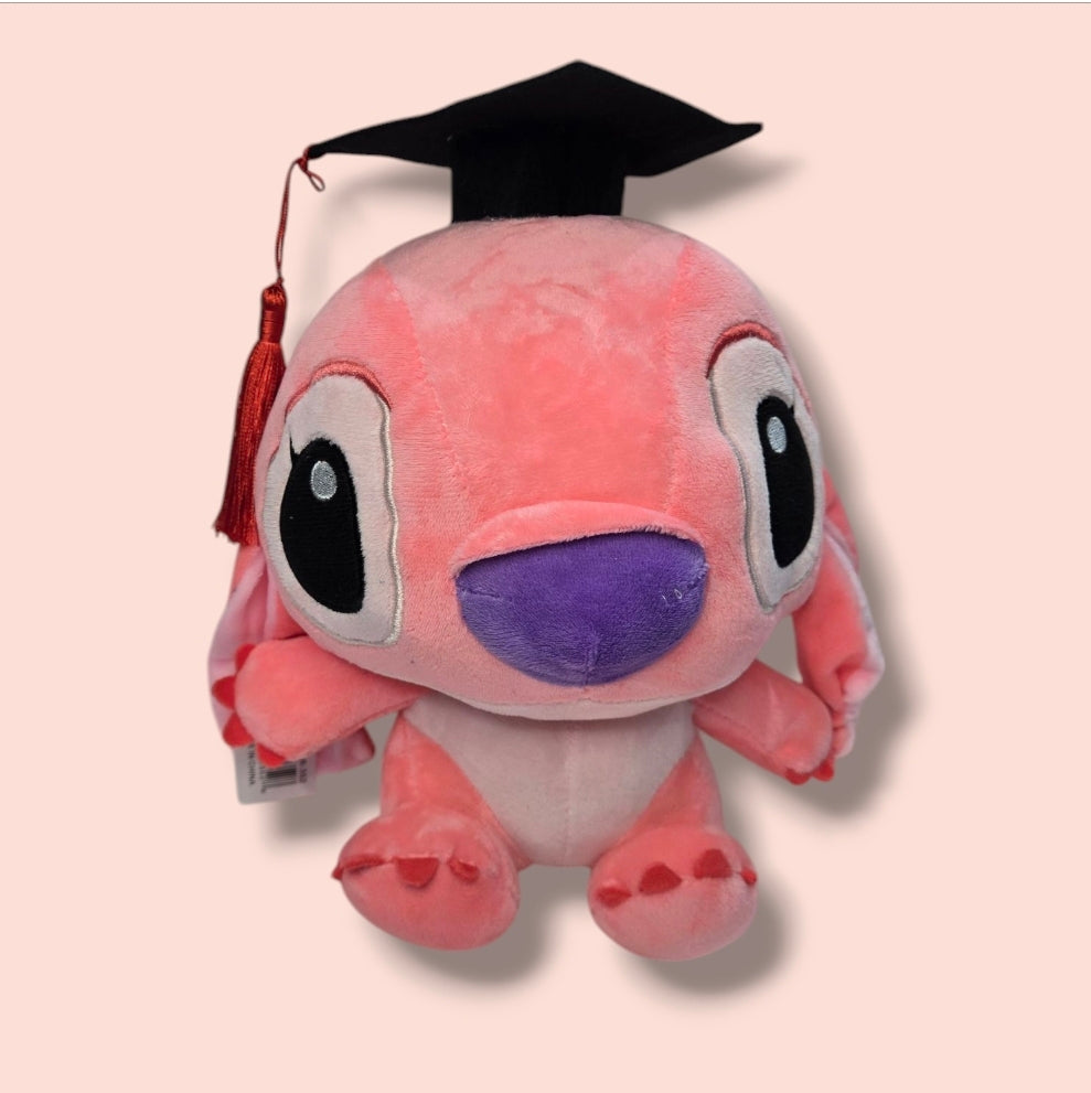 10" Graduation blue or pink plush