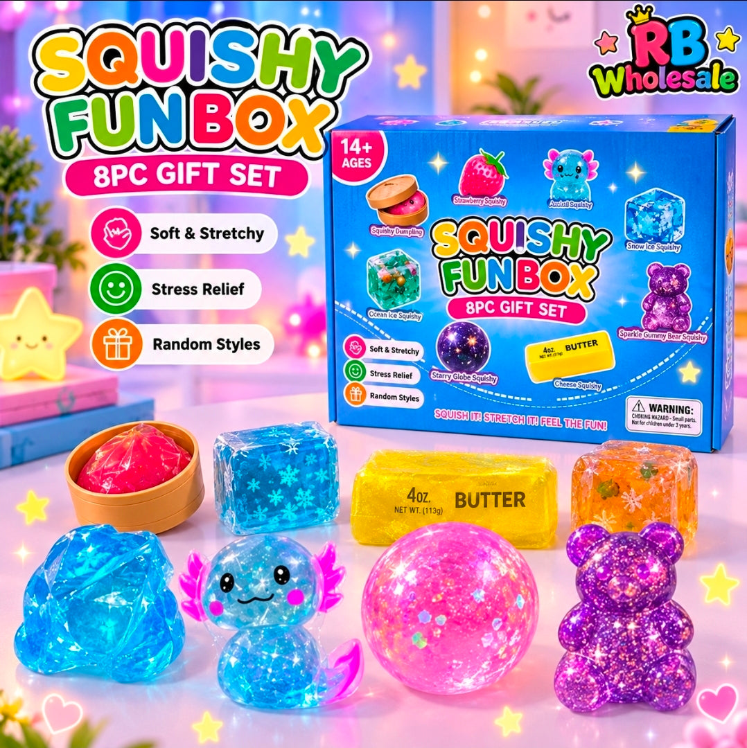 8pc Squishy Fun Gift Box-3sets