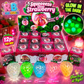 12PC GLOW IN THE DARK SUGAR STRAWBERRY