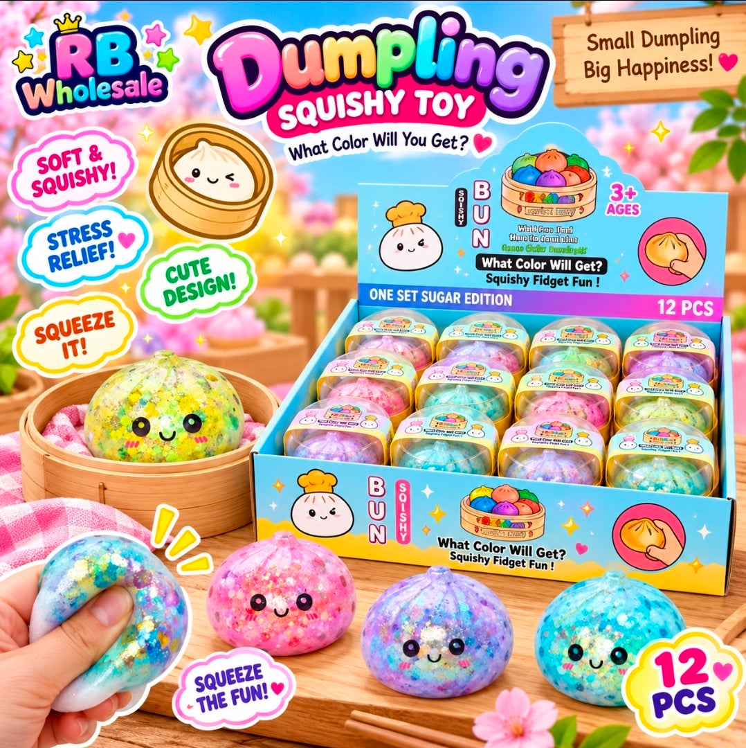 12Pc Glitter Mini Dumplings