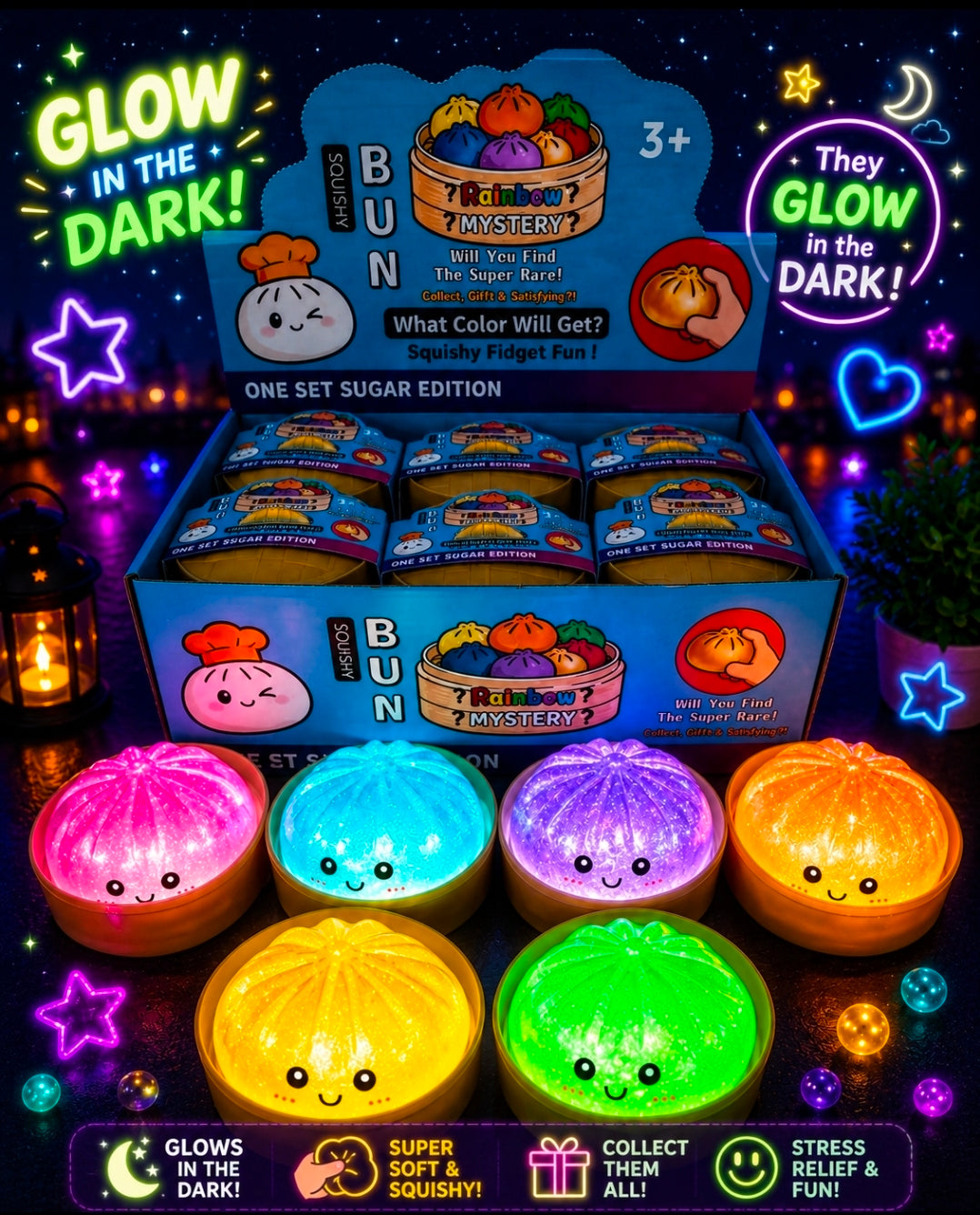 12pc Glow in the Dark dumplings