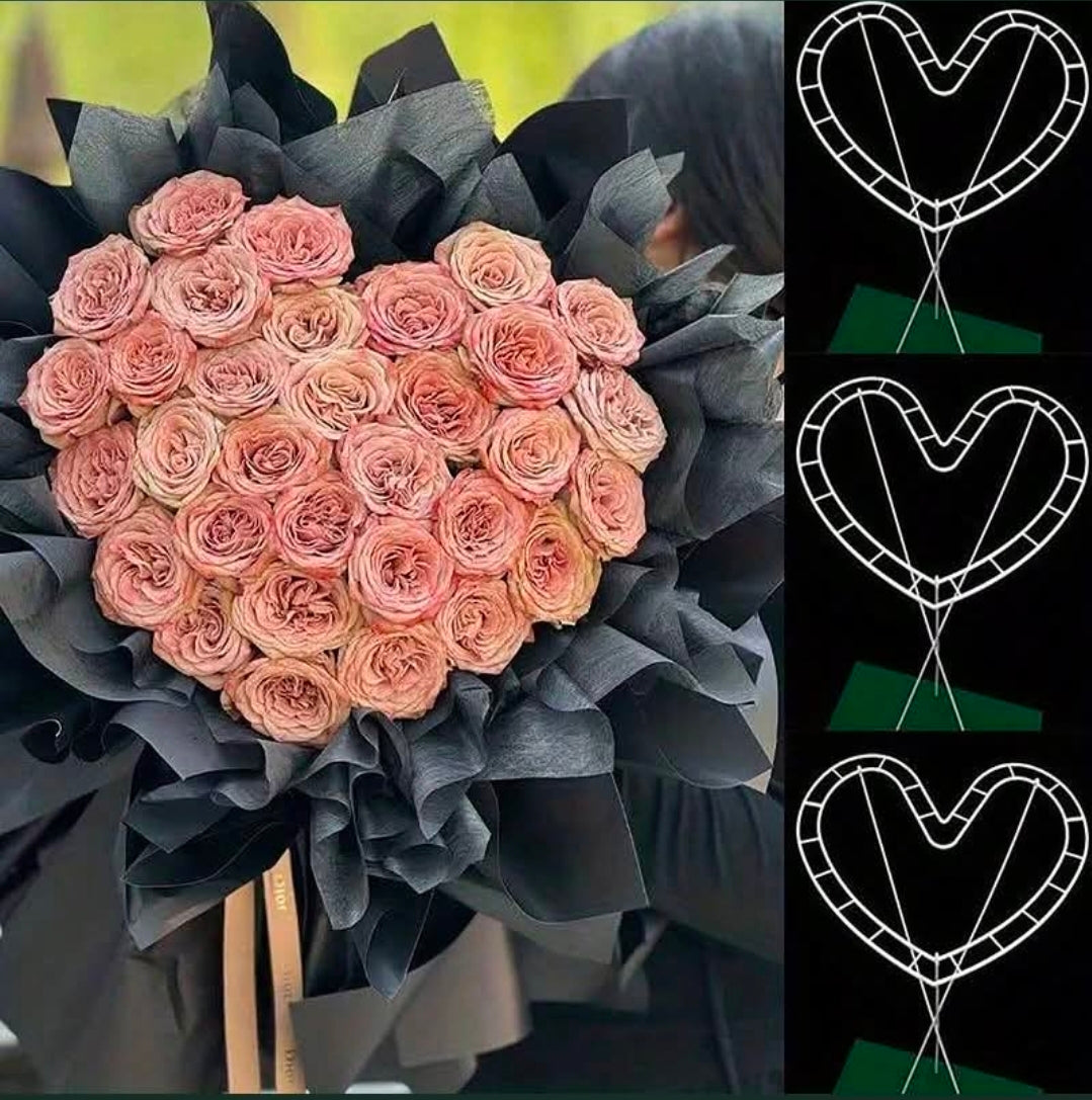 Plastic Heart frame kit 6pc