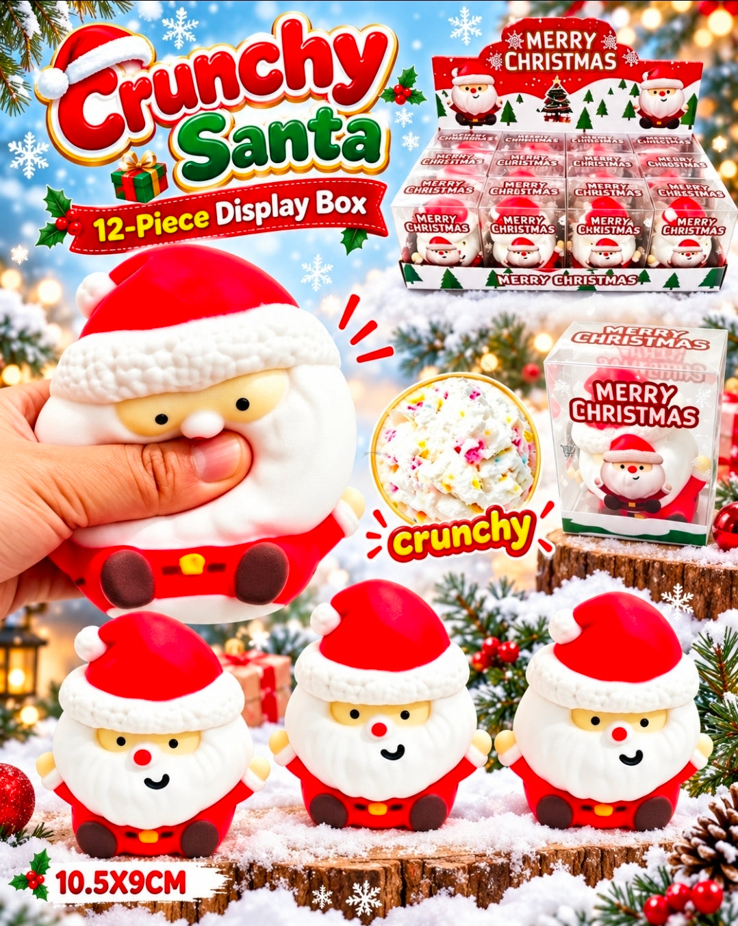 12PC Crunchy Christmas Santa 🎅