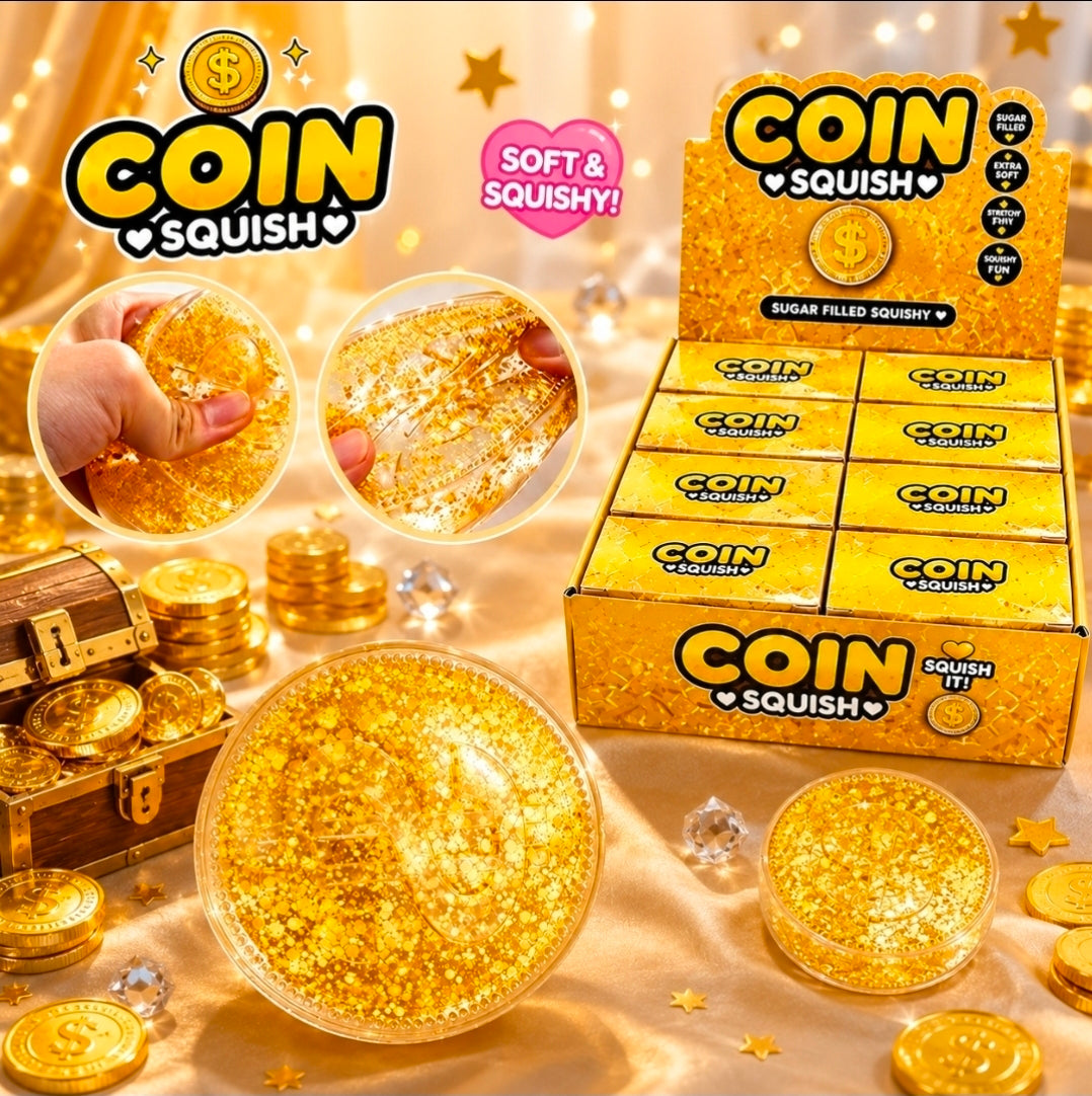 12pc Gold Sugar Coin