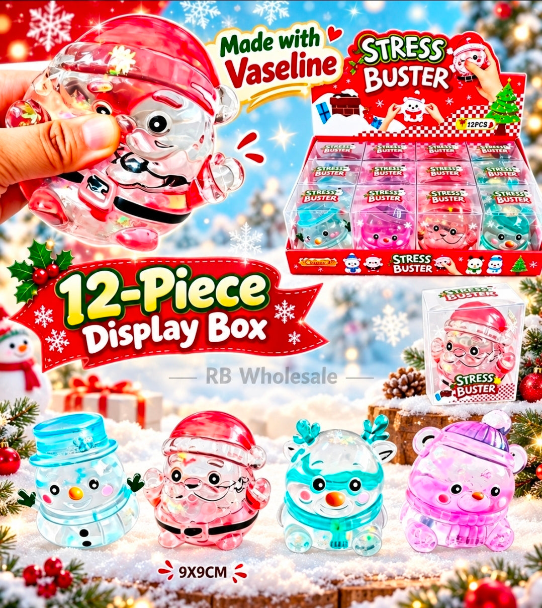 12PC Mix Vaseline Christmas Squishys